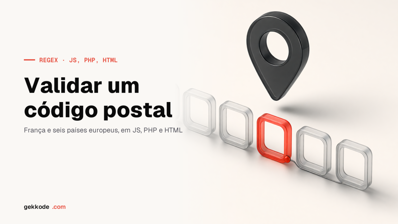 Regex de código postal francês em JavaScript, PHP e HTML