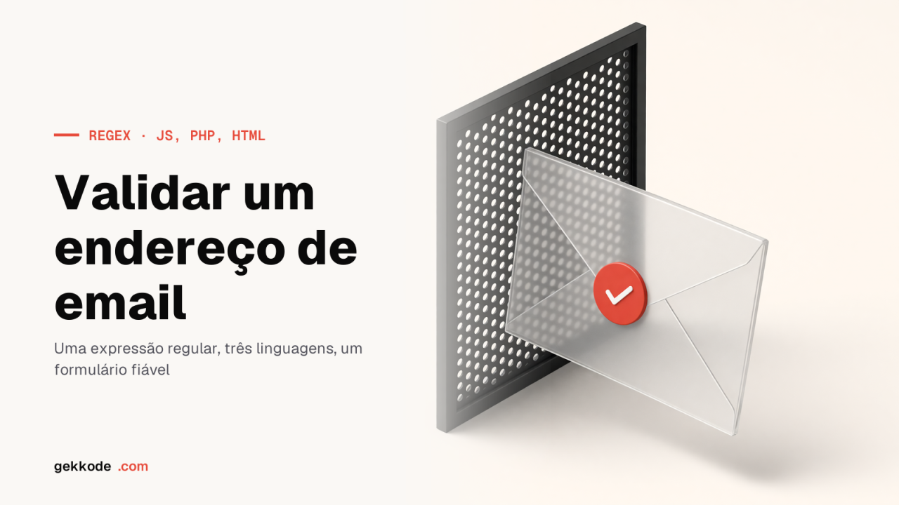 Regex de email: validar um endereço em JavaScript e PHP