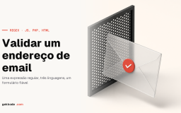 Regex de email: validar um endereço em JavaScript e PHP