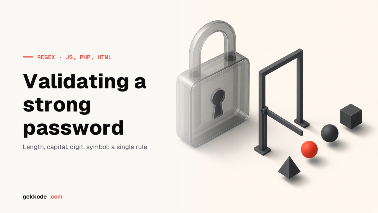 Regex to validate a strong password in JavaScript and PHP