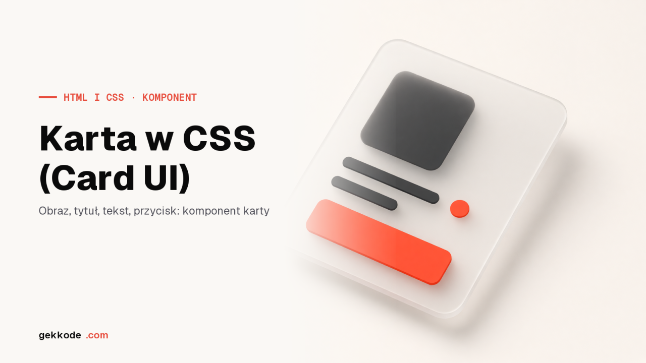 Karta (card UI) w CSS: efekt hover z właściwością filter