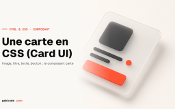 Réaliser une carte en CSS ( Card UI CSS )
