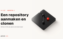Git-tutorial: een repository aanmaken op GitHub of GitLab