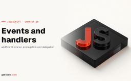 JavaScript events and event handlers: addEventListener