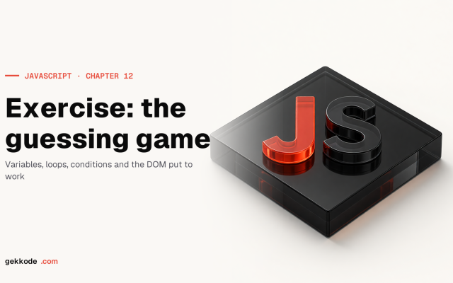 JavaScript exercise: a number guessing game with ES6 classes