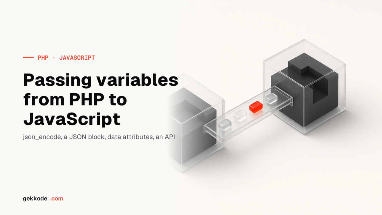 Passing variables from PHP to JavaScript: 6 methods