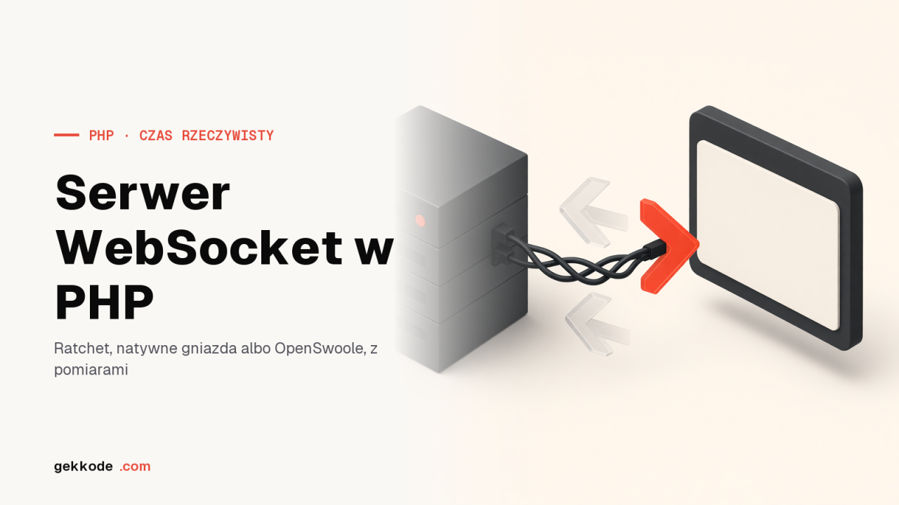 Serwer WebSocket w PHP: trzy podejścia i twarde pomiary