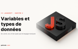 Variables et types de données