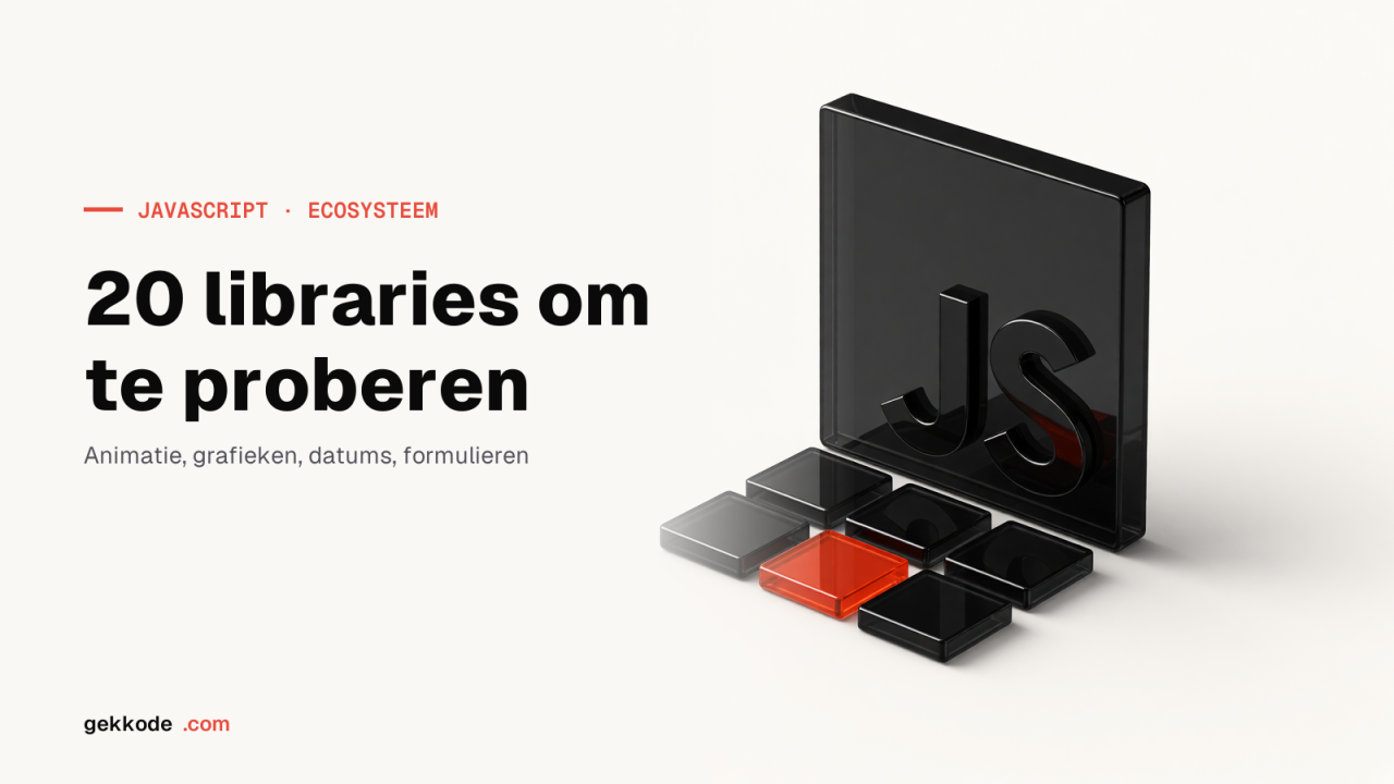 20 JavaScript-libraries die je in 2023 moet uitproberen