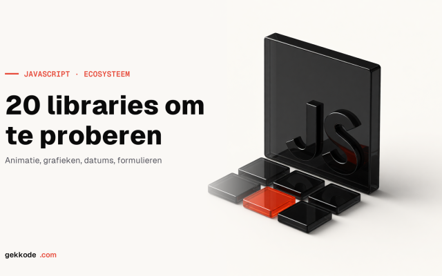 20 JavaScript-libraries die je in 2023 moet uitproberen