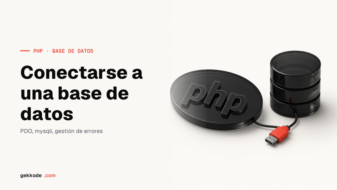 Conexión a una base de datos en PHP con PDO y consultas preparadas