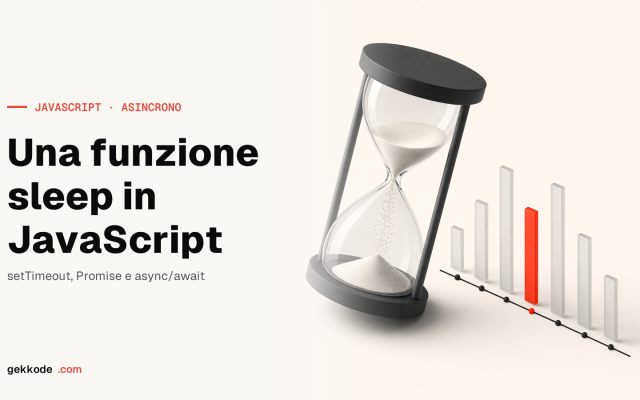 JavaScript sleep: creare una funzione per mettere in pausa il codice