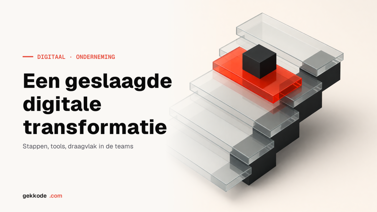 Digitale transformatie: stap voor stap en zonder brokken