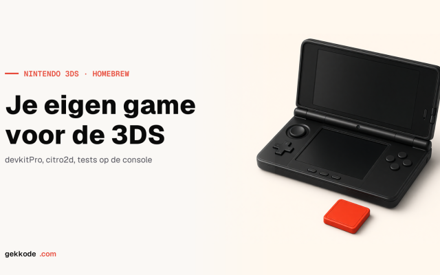 Nintendo 3DS homebrew ontwikkelen: je eigen game in C