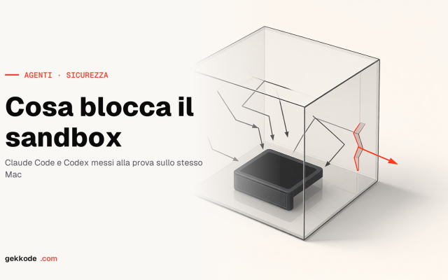 Isolare Claude Code e Codex: cosa blocca davvero la sandbox