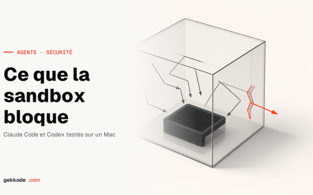 Cloisonner Claude Code et Codex : ce que la sandbox bloque