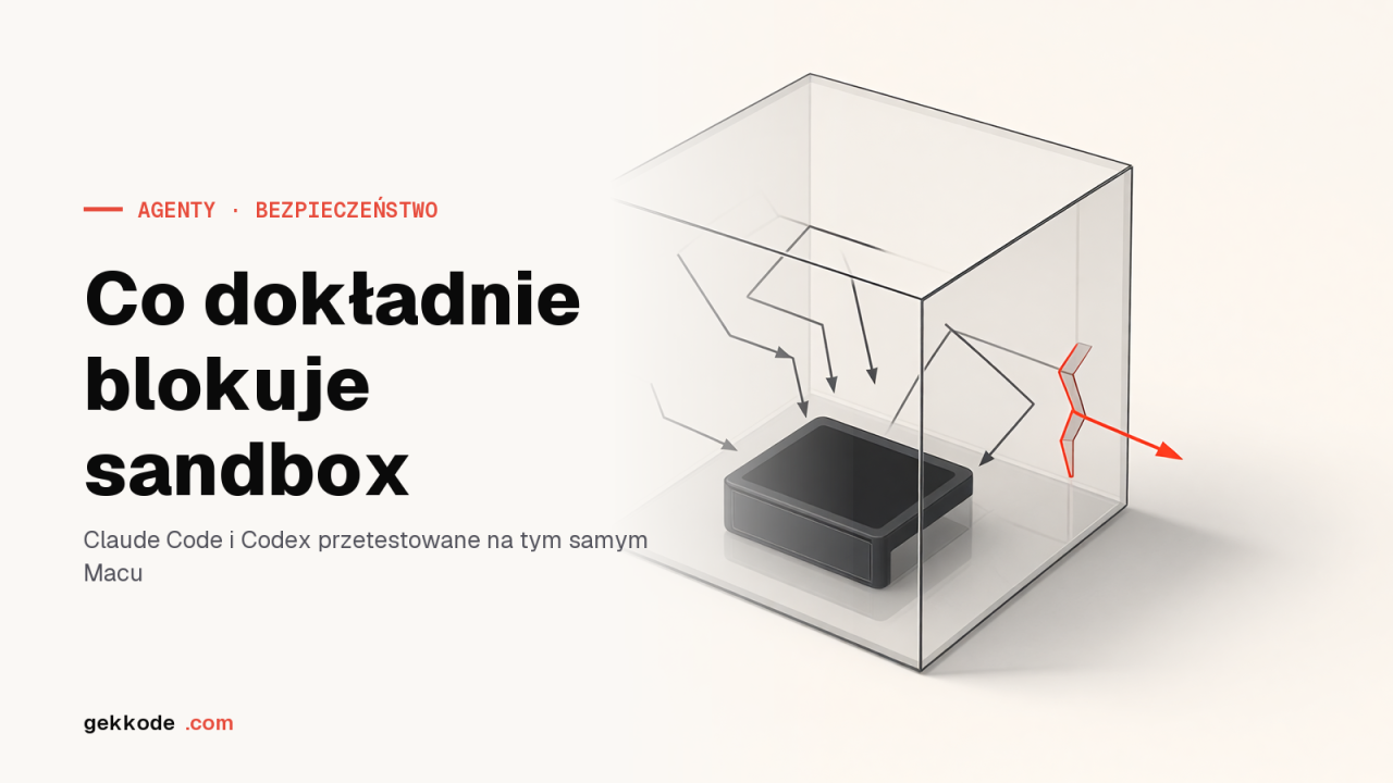 Piaskownica Claude Code i Codex: co naprawdę blokuje