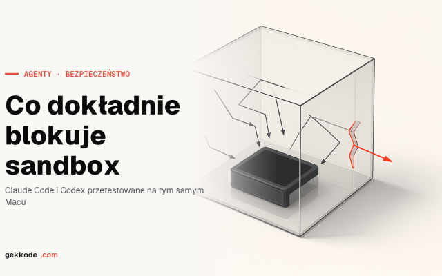 Piaskownica Claude Code i Codex: co naprawdę blokuje