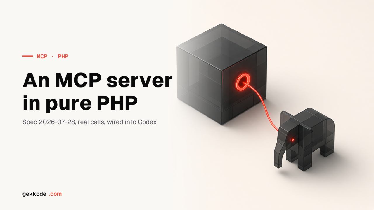 Building an MCP server in PHP with zero dependencies