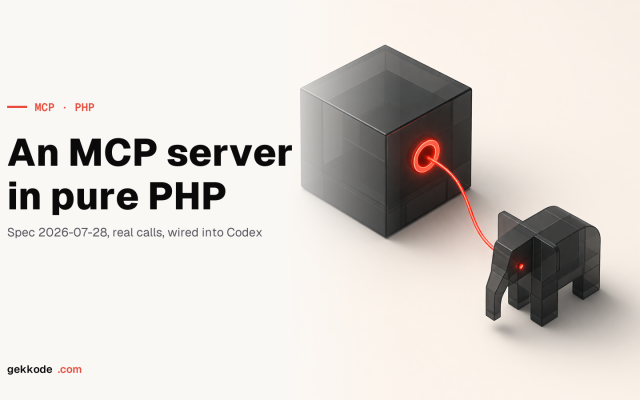 Building an MCP server in PHP with zero dependencies