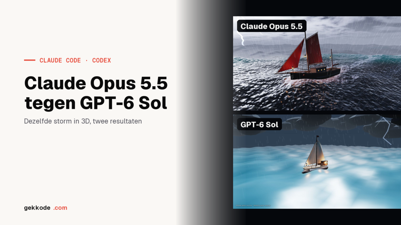 Claude Opus 5.5 tegen GPT-6 Sol: dezelfde storm in 3D