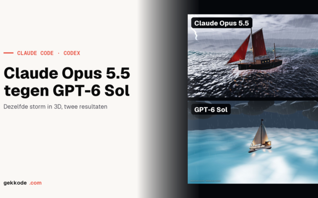 Claude Opus 5.5 tegen GPT-6 Sol: dezelfde storm in 3D