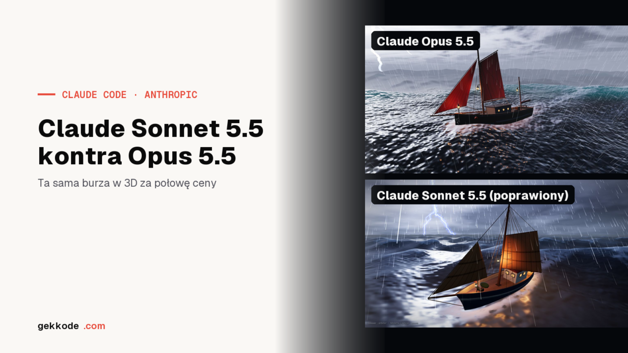 Claude Sonnet 5.5 kontra Opus 5.5: połowa ceny i jedna błędna linia