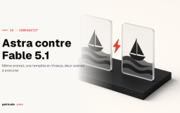 GPT-6 Astra contre Claude Fable 5.1 : une tempête en three.js, même prompt, un seul passage