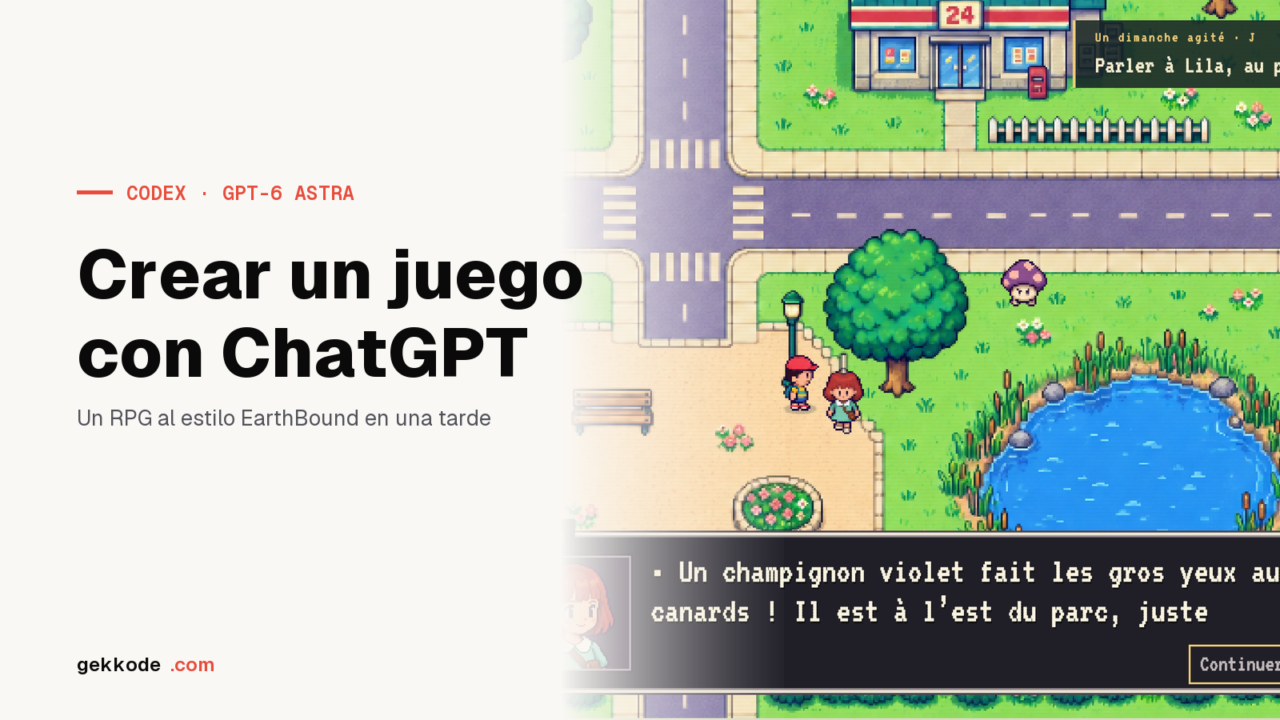 Crear un juego con ChatGPT: un RPG al estilo EarthBound en una tarde
