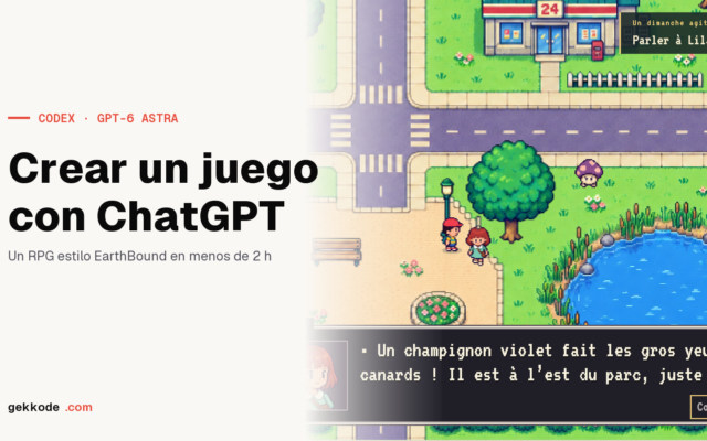 Crear un juego con ChatGPT: un RPG estilo EarthBound en menos de 2 h