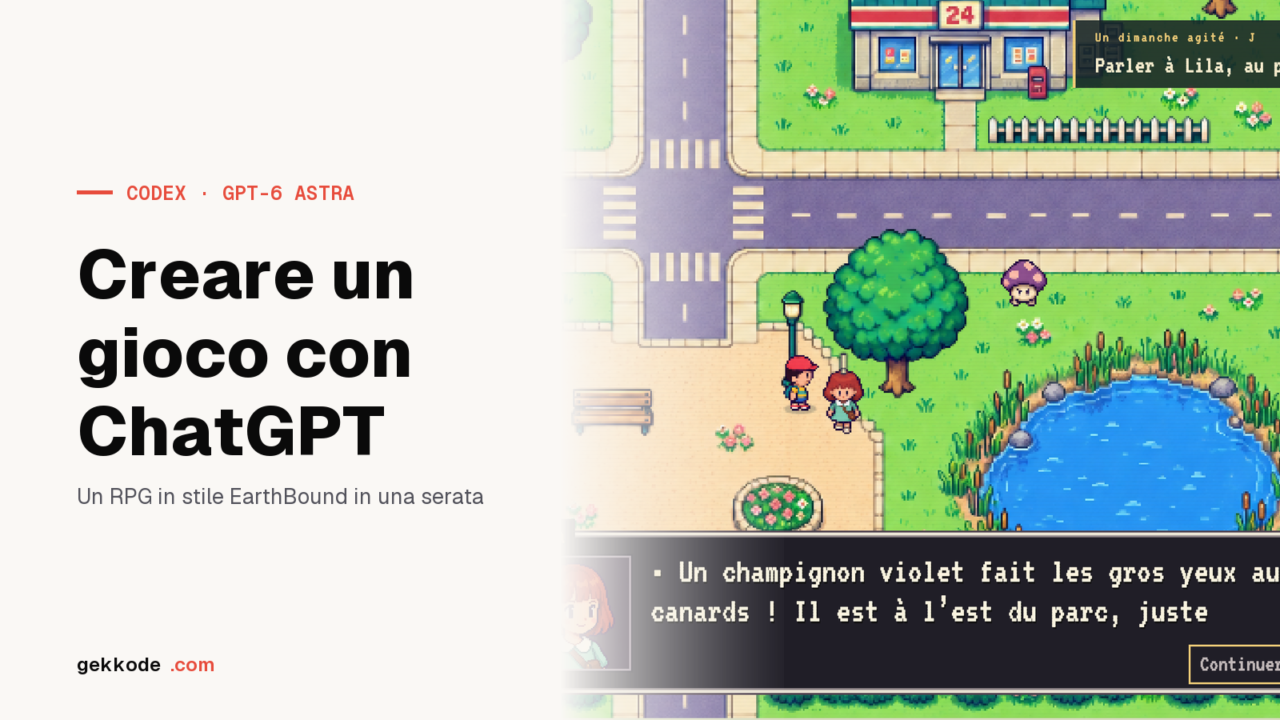 Creare un gioco con ChatGPT: un RPG in stile EarthBound in una serata