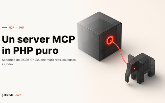 Creare un server MCP in PHP senza alcuna dipendenza
