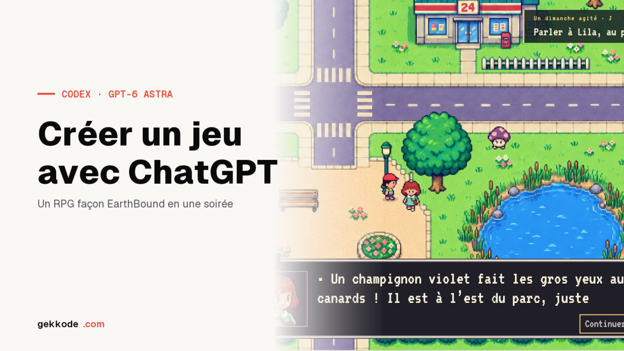 Créer un jeu avec ChatGPT : un RPG façon EarthBound en une soirée