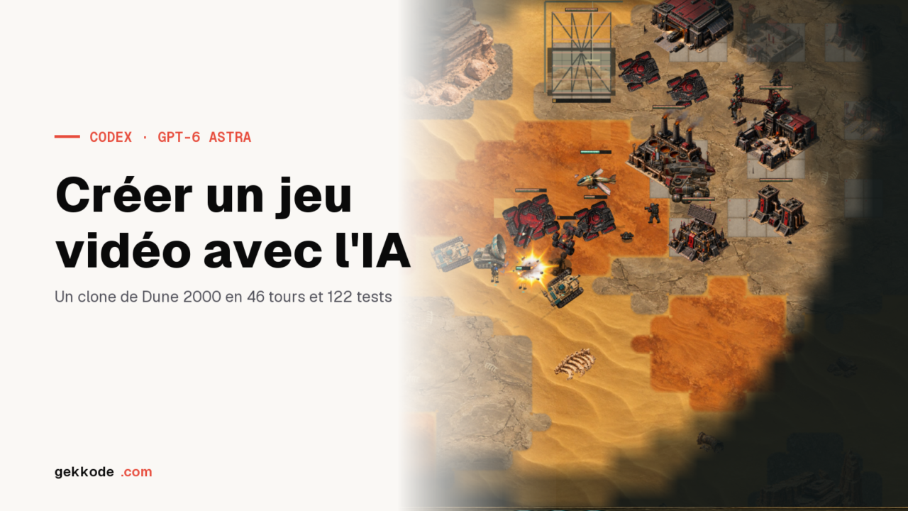 Créer un jeu vidéo avec l’IA : un clone de Dune 2000 par Codex