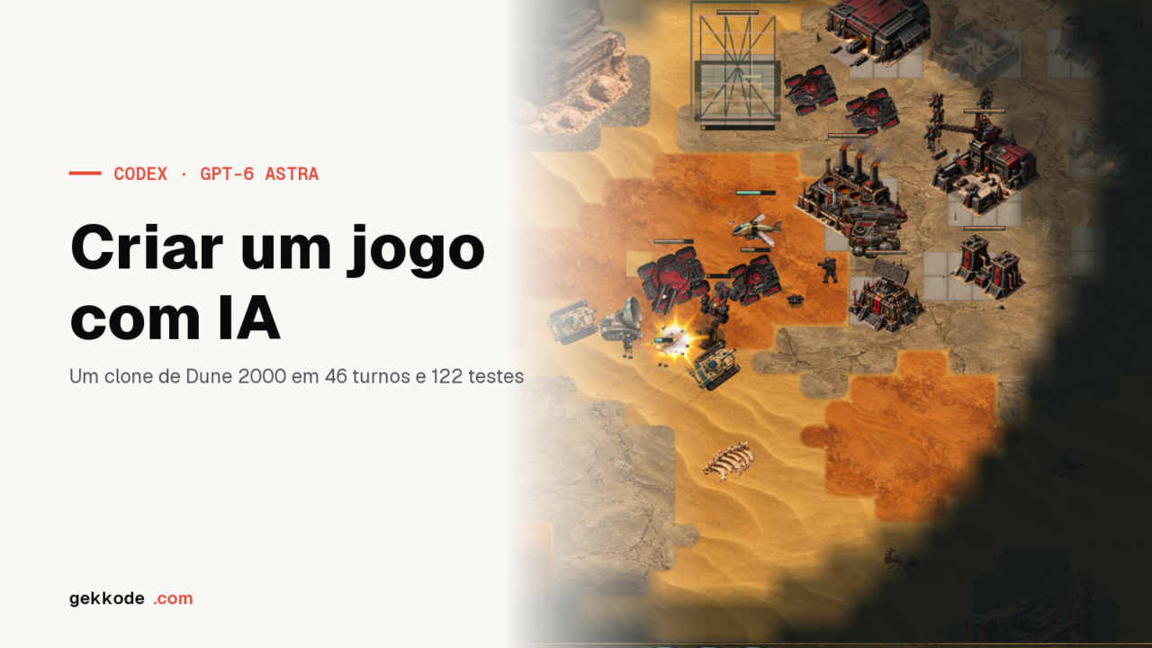 Criar um jogo com IA: um clone de Dune 2000 feito pelo Codex