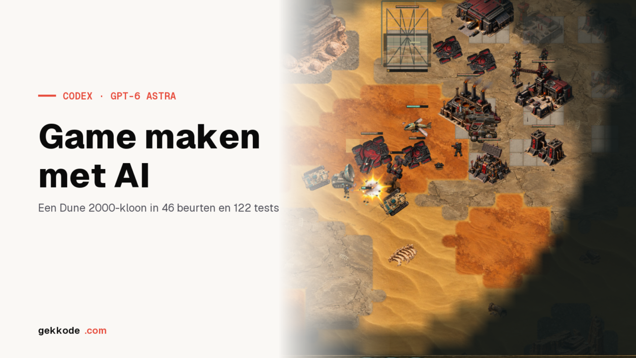 Game maken met AI: een Dune 2000-kloon gebouwd door Codex