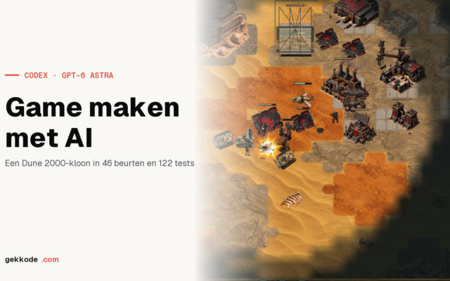 Game maken met AI: een Dune 2000-kloon gebouwd door Codex