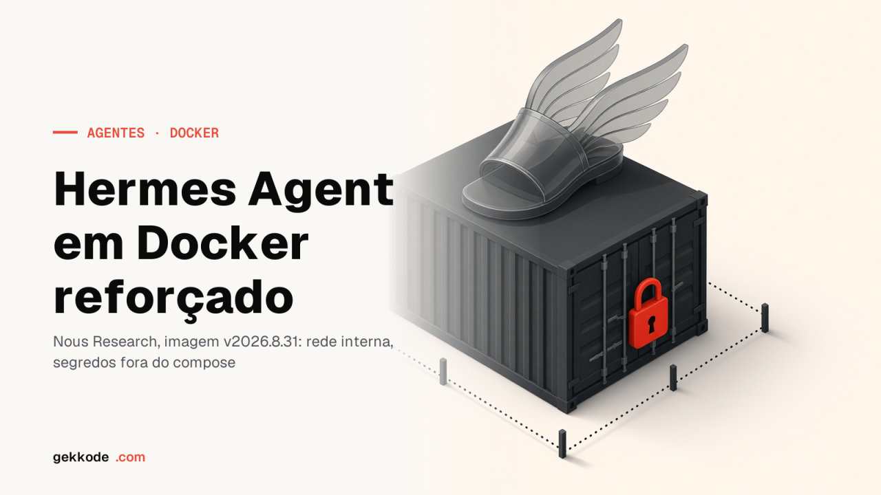 Hermes Agent com Docker: instalação e blindagem testadas