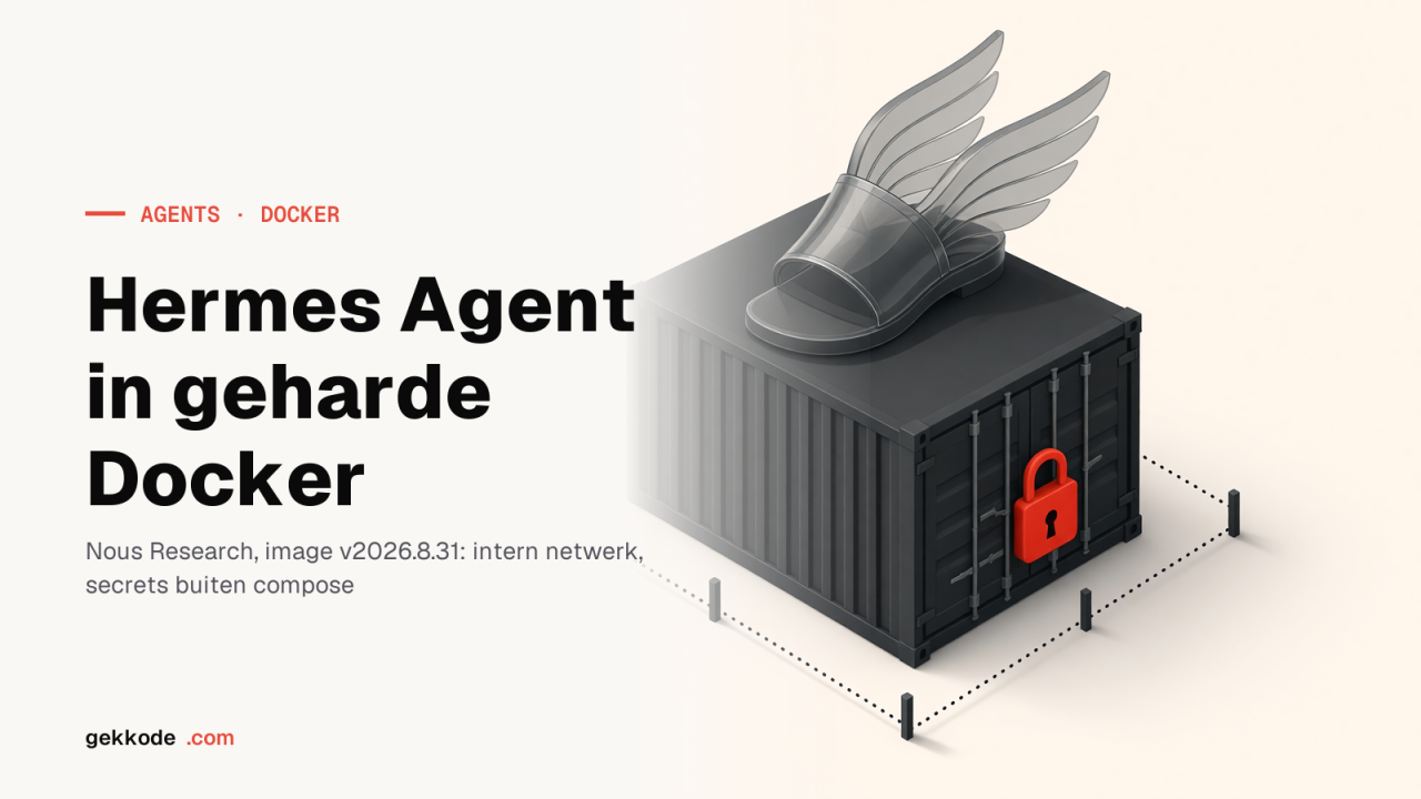 Hermes Agent onder Docker: installatie en beveiliging getest