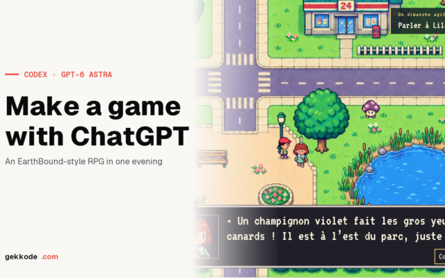 Make a game with ChatGPT: an EarthBound-style RPG in one evening