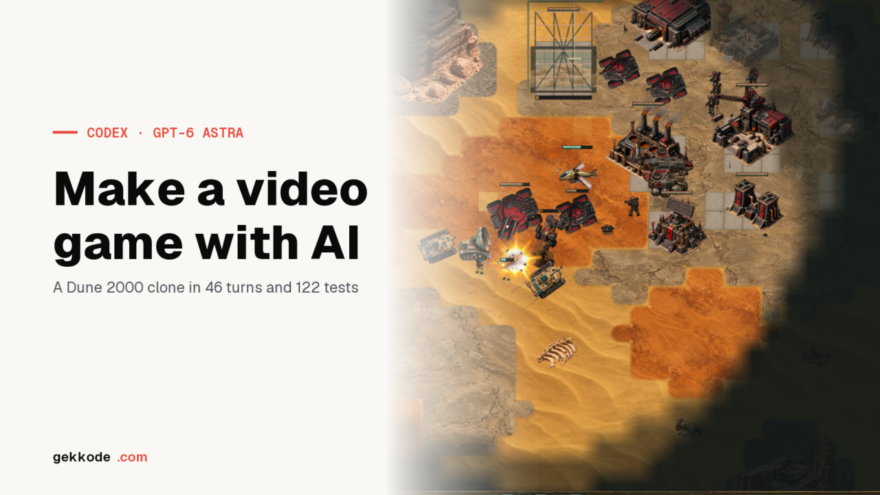 Make a video game with AI: a Dune 2000 clone built by Codex