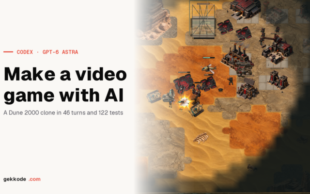 Make a video game with AI: a Dune 2000 clone built by Codex