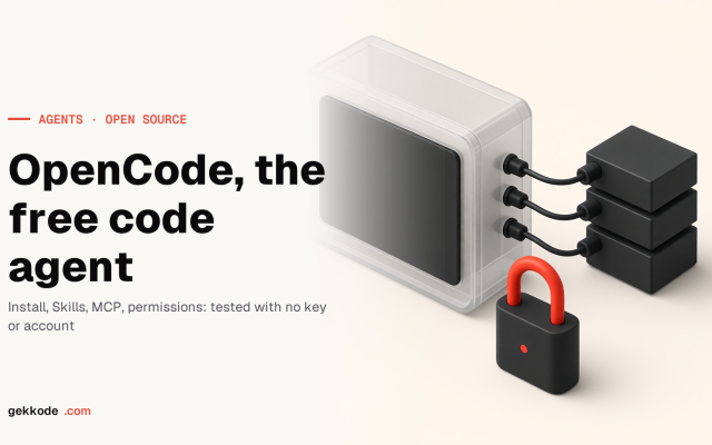 OpenCode: the open source coding agent, installed then taken apart