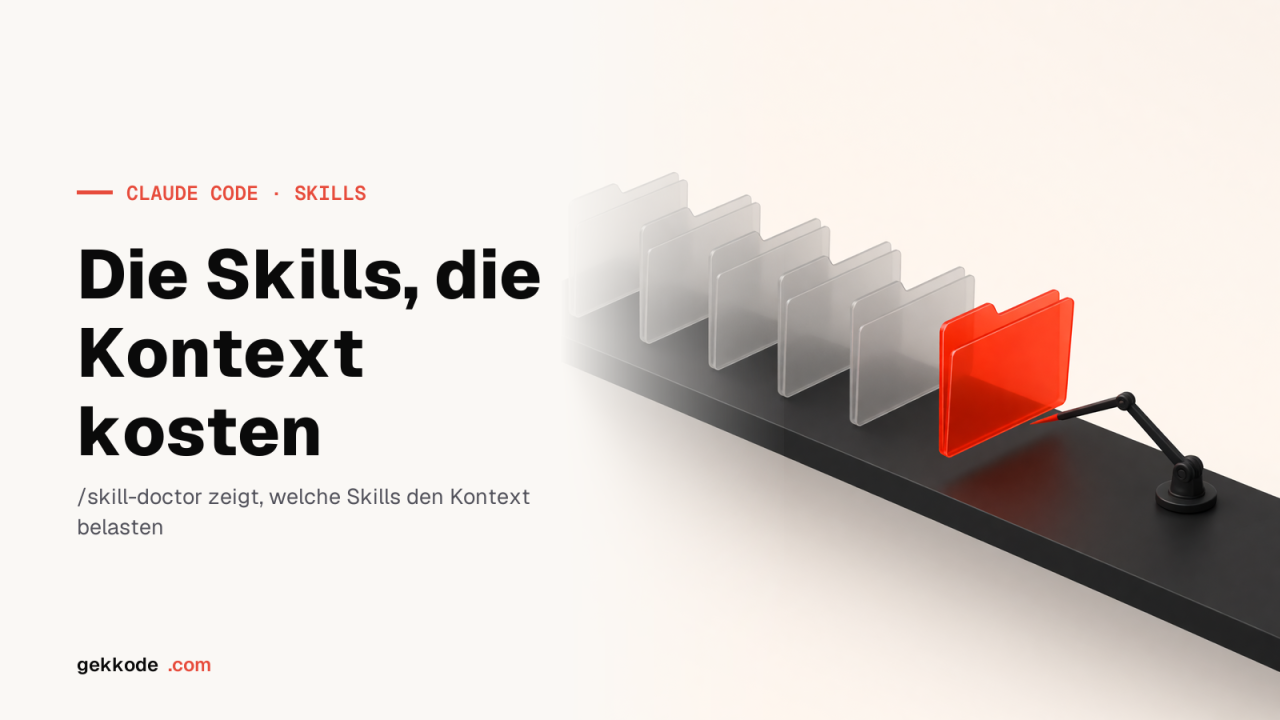 /skill-doctor: Claude-Code-Skills aufspüren, die Kontext kosten