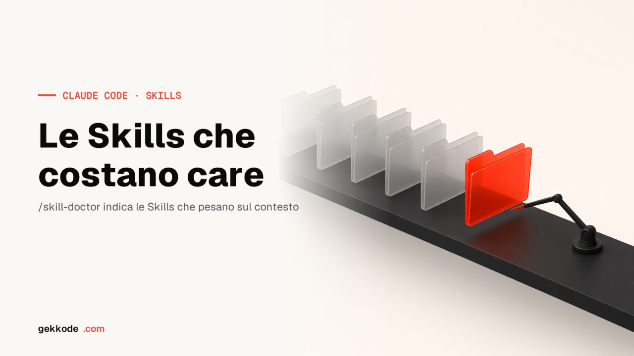 /skill-doctor: gli skill che pesano sul contesto di Claude Code