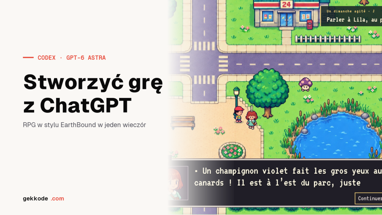 Stworzyć grę z ChatGPT: RPG w stylu EarthBound w jeden wieczór