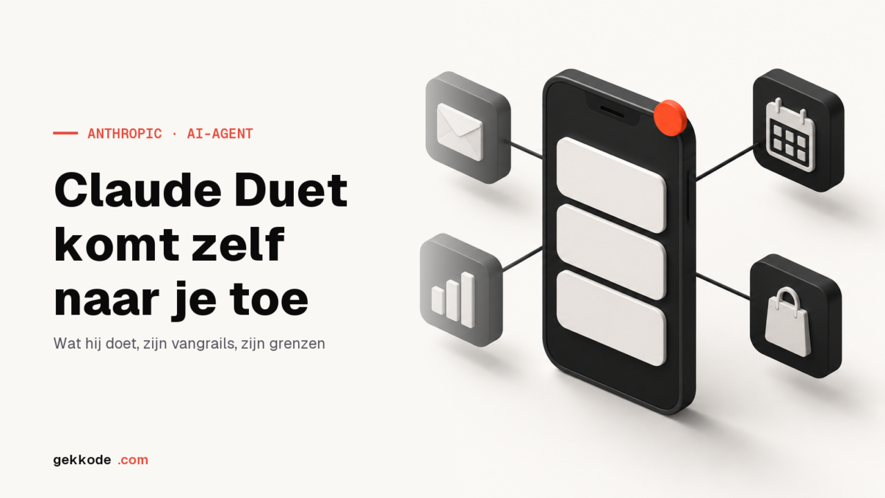 Claude Duet: de AI-agent van Anthropic die zelf naar je toe komt