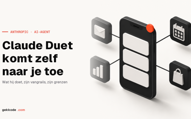 Claude Duet: de AI-agent van Anthropic die zelf naar je toe komt