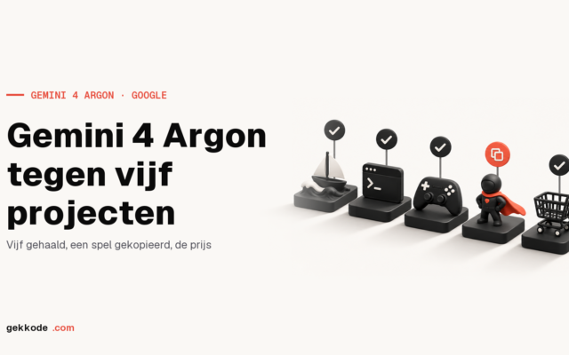 Gemini 4 Argon getest: vijf codeprojecten, prijs en toegang