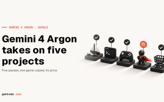 Gemini 4 Argon review: five coding projects, price and access